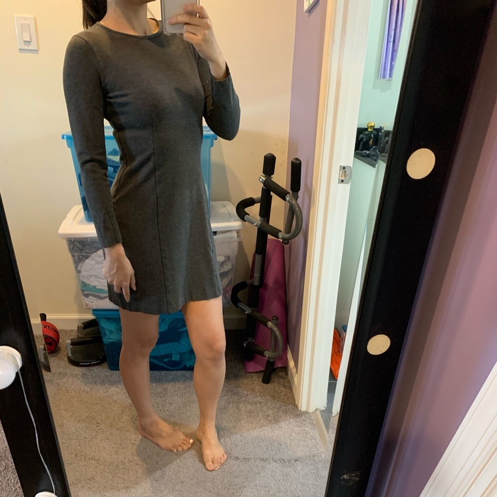 J Crew long sleeve stretch ponte dress
